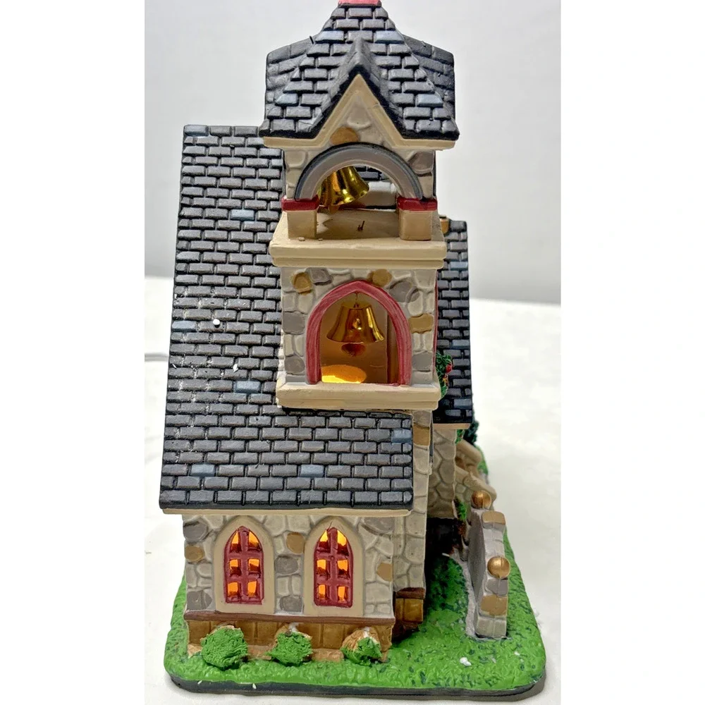 Lemax Grace Community Church #65155 2016 Village Collection Lighted READ - Picture 8 of 9